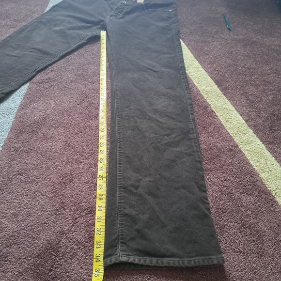John Varvartos Pants Jeans Men's 36x35 Brown Button Fly Authentic Fit Cotton USA - Picture 10 of 11